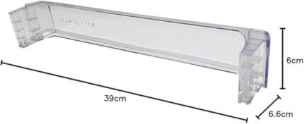 A to Z Spares Bottle Shelf for Fridge ? Bottle Bin Trim Compatible with Whirlpool Genius Single Door Refrigerator, Transparent Clear, Pack of 1 (Part Code: W10418661) - Image 3