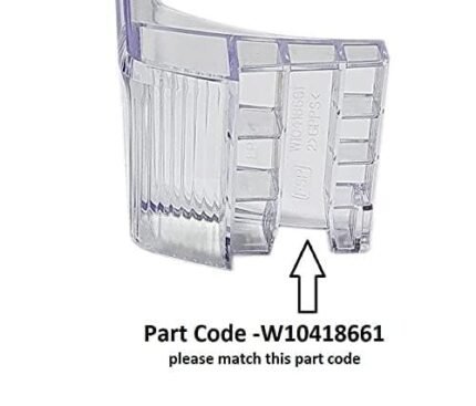 A to Z Spares Bottle Shelf for Fridge ? Bottle Bin Trim Compatible with Whirlpool Genius Single Door Refrigerator, Transparent Clear, Pack of 1 (Part Code: W10418661) - Image 6