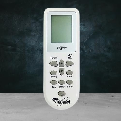 41sTcytqnL.jpg A To Z Spares Compatible for Whirlpool YY84-6th Sense AC Remote. (Match & Buy) - Image 1