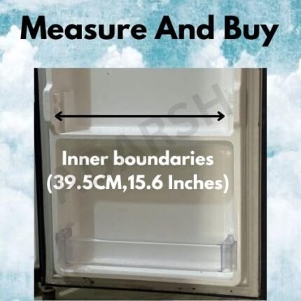 A to Z Spares Bottle Shelf for Fridge ? Bottle Bin Trim Compatible with Whirlpool Genius Single Door Refrigerator, Transparent Clear, Pack of 1 (Part Code: W10418661) - Image 5