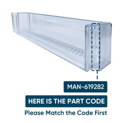 A TO Z SPARESPlastic Fridge Bottle Shelf | Compatible with LG Single Door Refrigerator (200L+ Single Door) | Clear Bottle Rack | Part Number: MAN619282 - Image 3