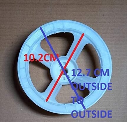 A To Z Spares Gear Box Pulley Suitable for Compatible with L.G Washing Machine/Gear Box Pulley Suitable for LG Washing Machine (Please Check Al Photos & Buy) Inside Dia = 10.2 cm Outside Dia=12.7cm(Match & Buy) - Image 3