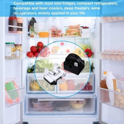 A To Z Spares Compressor Relay (2 Pin) + Overload Protector Suitable for Single Door & Double Door Refrigerators. (100 Ltr to 350 Ltr)(Match & Buy) - Image 4