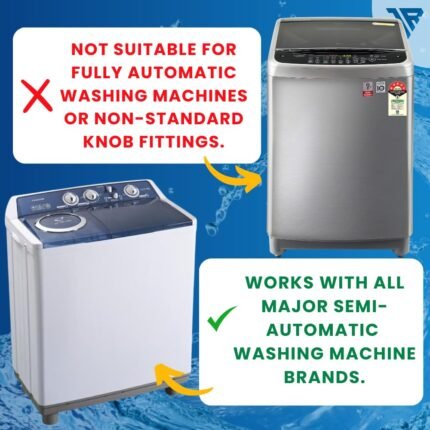 A To Z Spares Washing Machine LG Knob Replacement for All Washing Machine Accessories/Semi Automatic Washing Machine Spare Parts/Drain Spin Timer Switch Knob Set of 4 - Image 4