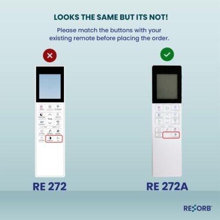 A To Z Spares RE 272A Compatible for Hitachi RC-AGU1EOI AC Remote Model for Split Air Conditioner (Match Buttons with Old Remote Before Placing Order)(Match & Buy) - Image 4