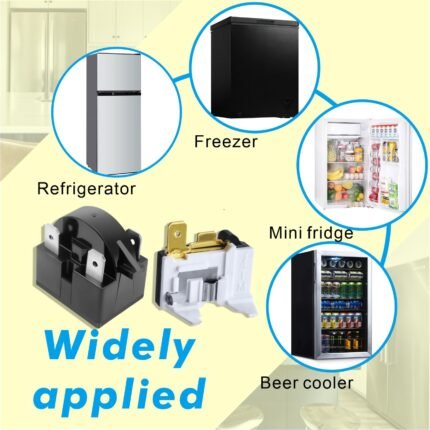 A To Z Spares Refrigerator  Relay 3Pin and Refrigerator Compressor Overload Protector 1/2HP,Compressor Compatible with LG (Match & Buy) - Image 6