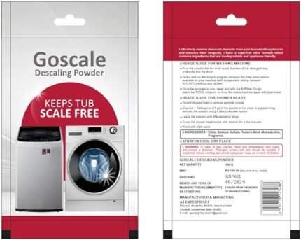 LG Washing Machine Cleaner Descale Powder is a fast-acting drum cleaning solution that removes limescale, detergent residue, and odor-causing buildup—keeping your washer fresh, efficient, and long-lasting.