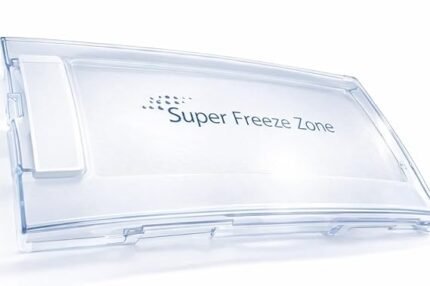 Samsung DA63-14007A Freezer Ice Door Replacement with Round Lock Compatible for Samsung Direct Cool Single Door Refrigerator, Durable Freezer Compartment Door Spare Part for Old Samsung Models.