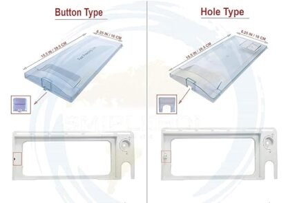 LG GL-225 Series Refrigerator Freezer Door White Button Lock Model Compatible Single Door Fridge Replacement Freezer Door Premium Quality Easy Installation | AtoZ Spare