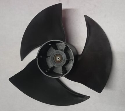 Universal | Model 00-10 | 18 Inch 3 Leaf AC Outdoor Fan Blade (Black) | For Split Air Conditioner Outdoor Condenser Units | 8mm Shaft Hole