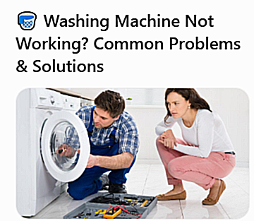 Washing Machine Not Working? Common Problems & Solutions | Expert Repair Guide by AtozSpare