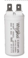Whirlpool Split AC Capacitor 4MFD 440VAC Fan Motor Run Capacitor INGACCAP06 25x52mm AC Spare Part