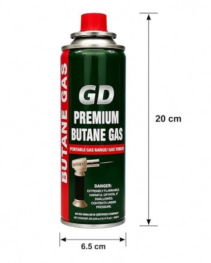 Butane Gas Canister 225g Pack of 4 Portable Camping Stove Gas