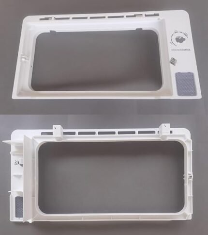 Whirlpool Gen-Y Refrigerator Freezer Door Frame White Transparent Plastic with Cooling Control Indicator Compatible Replacement