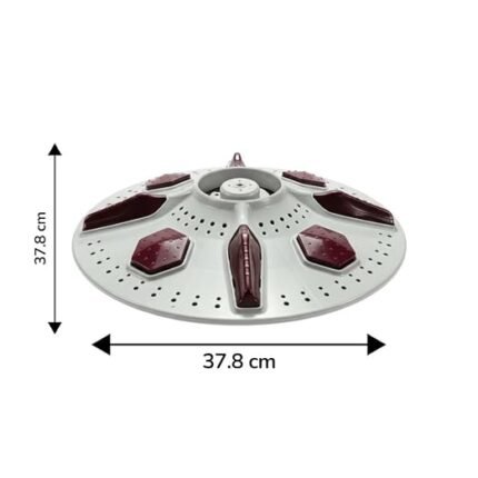 Hexagon Pulsator Plate for Semi Automatic Washing Machine 9 kg Above 33.2 cm White Compatible with Whirlpool 2.1